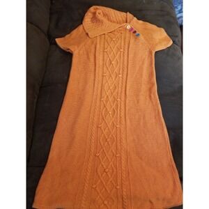 Gymboree fashionable fox orange‎ dress 8